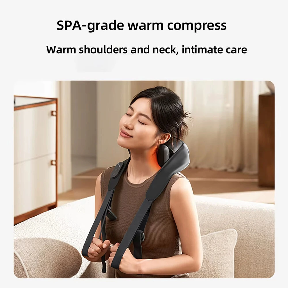 (image for) XIAOMI Mijia Smart Neck & Shoulder Massager Rechargeable with Heat Therapy 9 Modes APP Control & NFC Deep Tissue Kneading